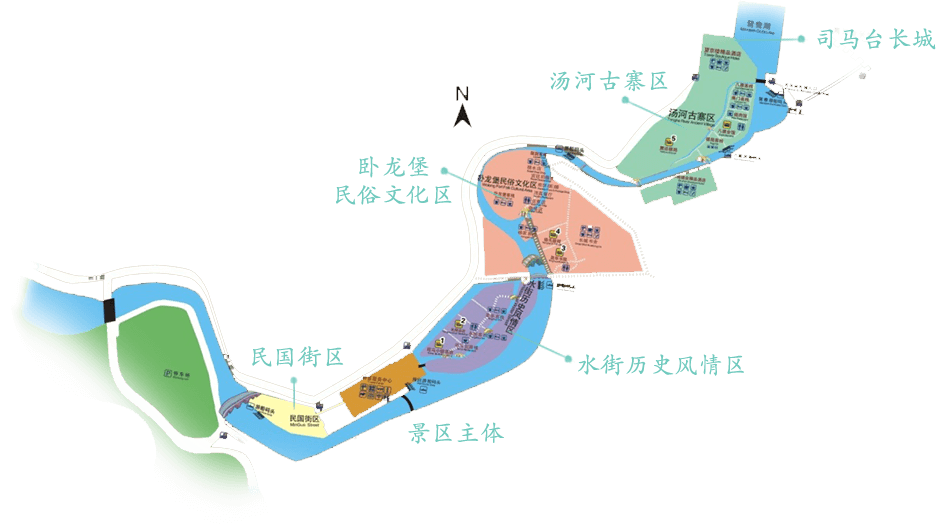 古北水镇规划布局图