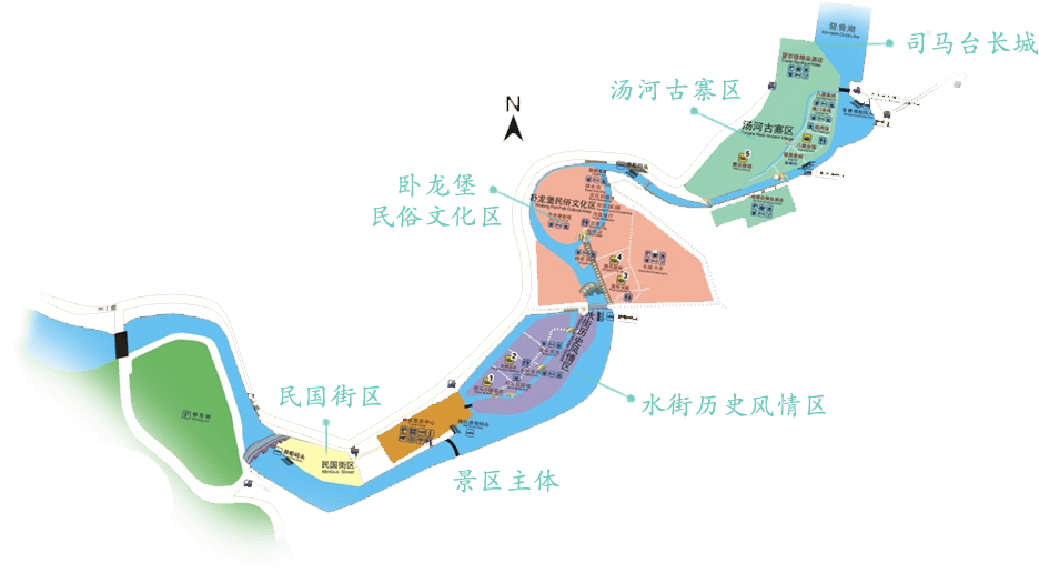 密云古北水镇地图图片