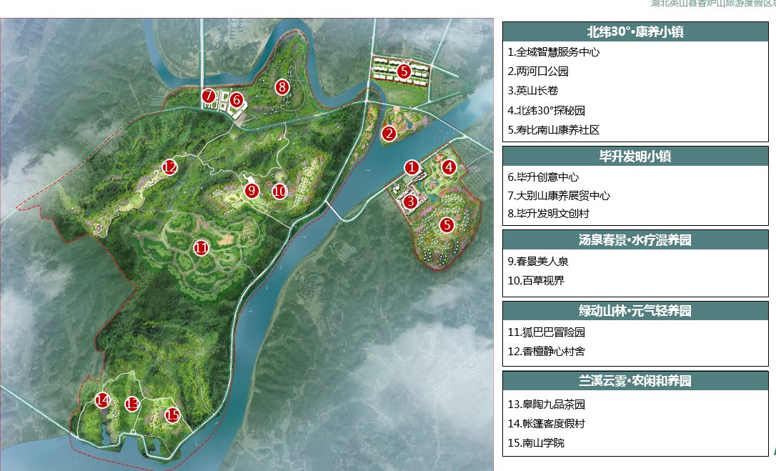 湖北英山县香炉山旅游度假区总体策划及概念性规划